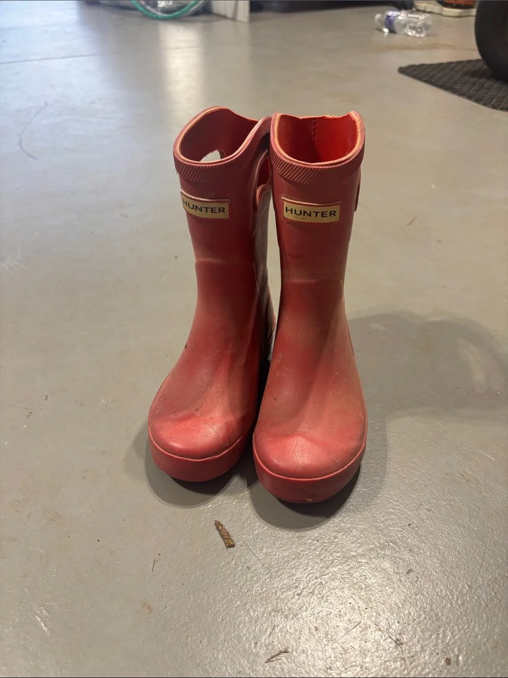 Hunter kids Red Short Rain Boots